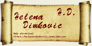 Helena Dimković vizit kartica